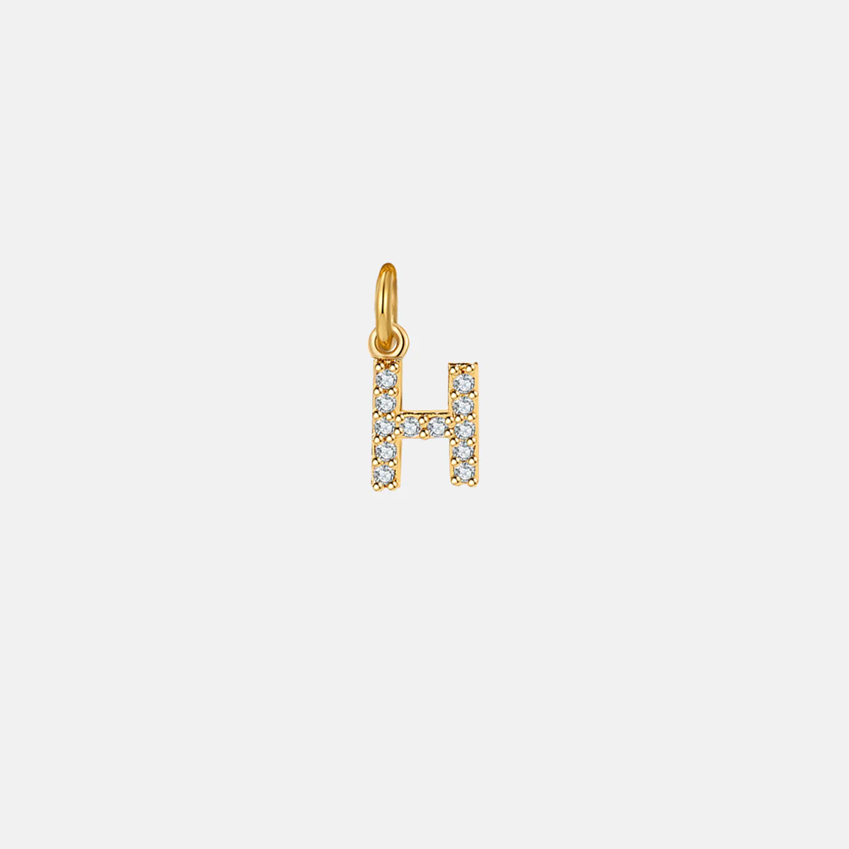 Dainty Pave Initial Charm - Image 10