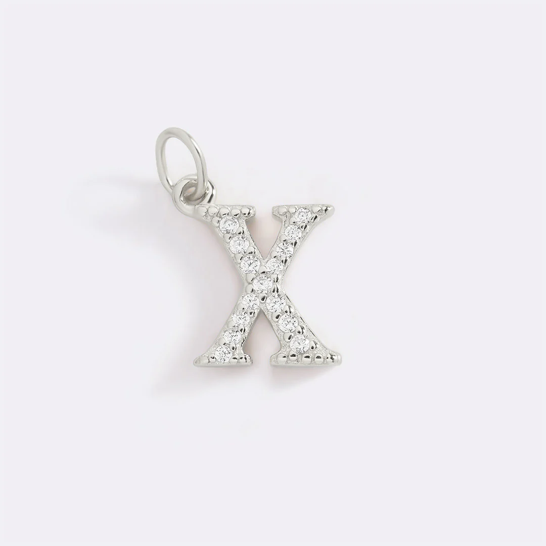 Dainty Pave Initial Charm - Image 107