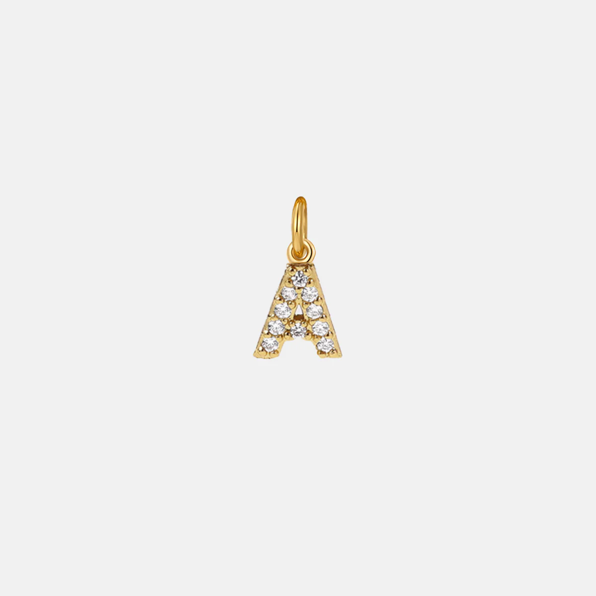 Dainty Pave Initial Charm - Image 3