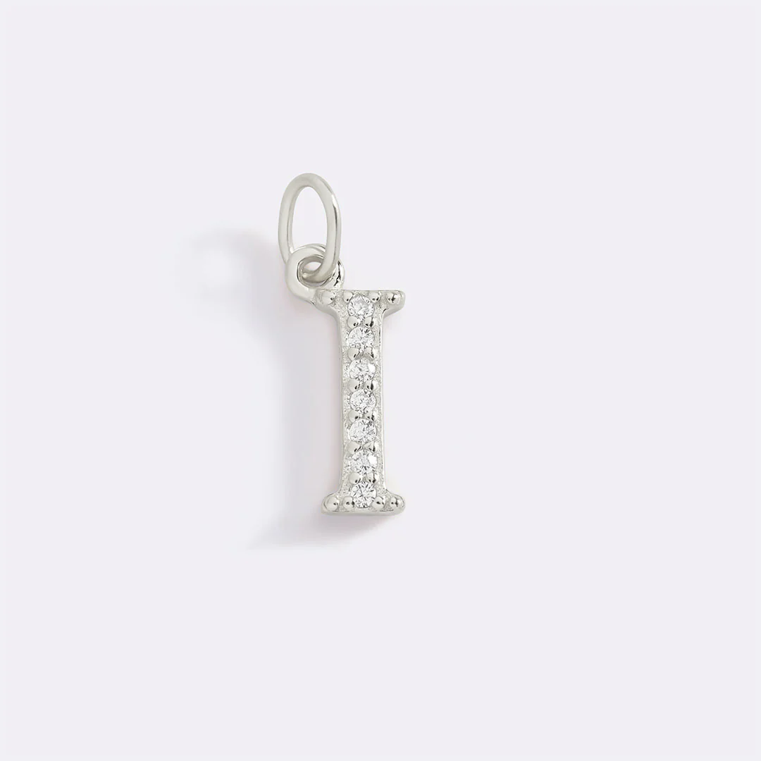 Dainty Pave Initial Charm - Image 92