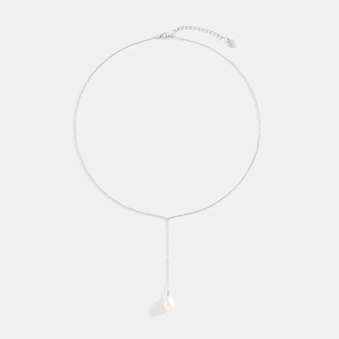 Pearl Lariat Necklace - Image 9