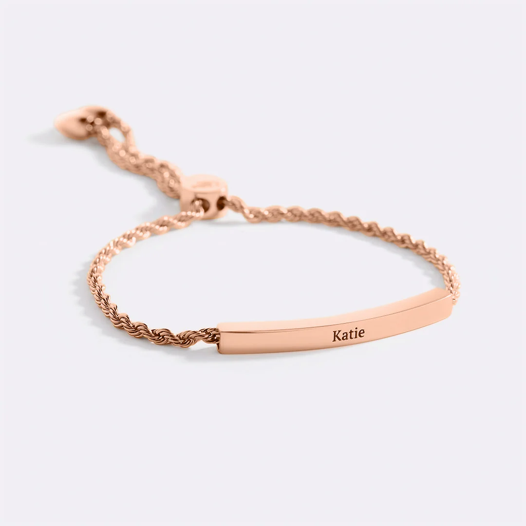 Personalized Bar Chain Bracelet - Image 15