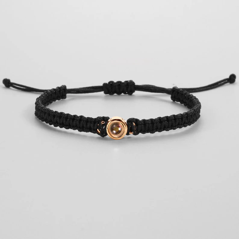 Personalized Braided Photo Bracelet - Image 5