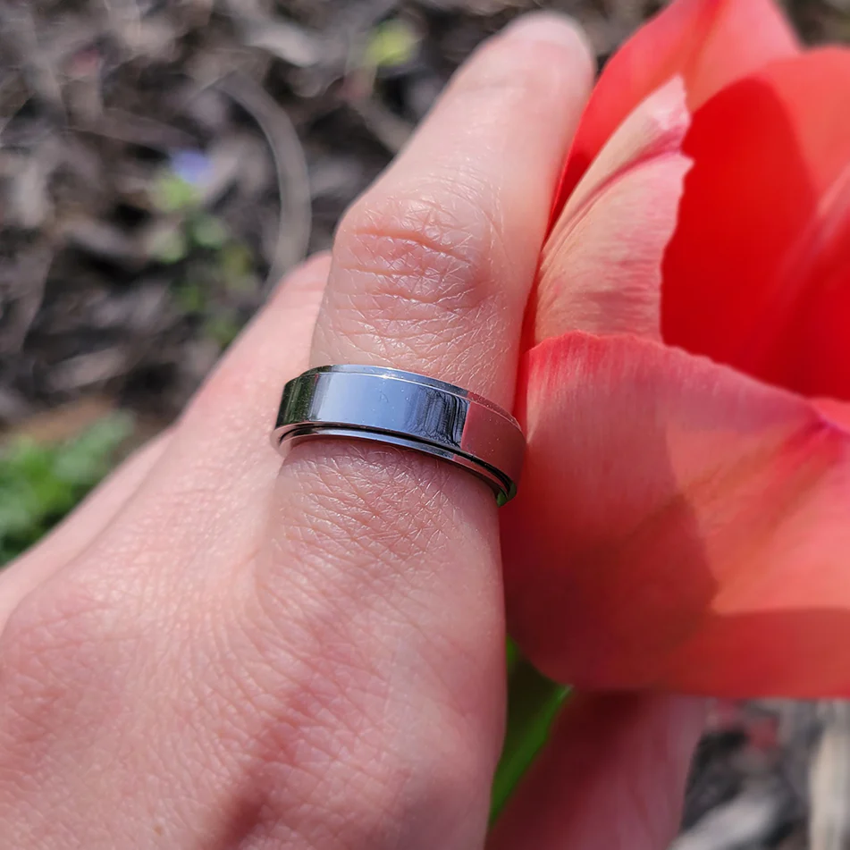 Personalized Classic Block Fidget Ring - Image 14