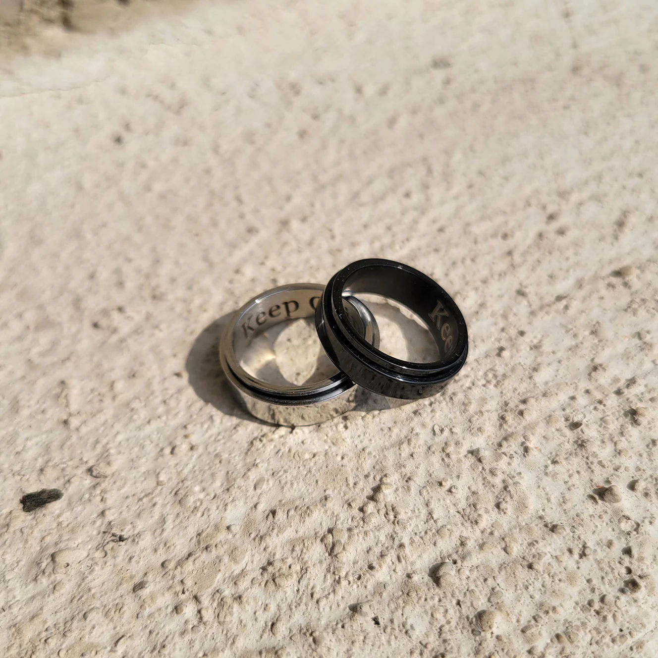 Personalized Classic Block Fidget Ring - Image 15