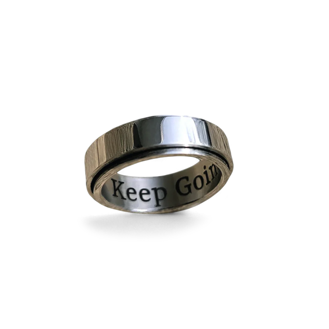 Personalized Classic Block Fidget Ring - Image 3