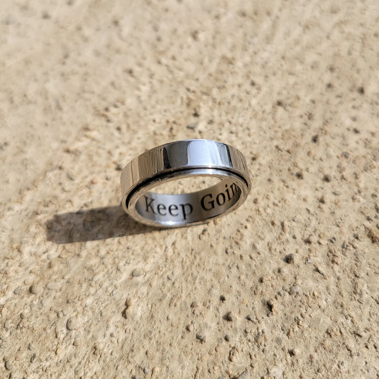 Personalized Classic Block Fidget Ring - Image 6
