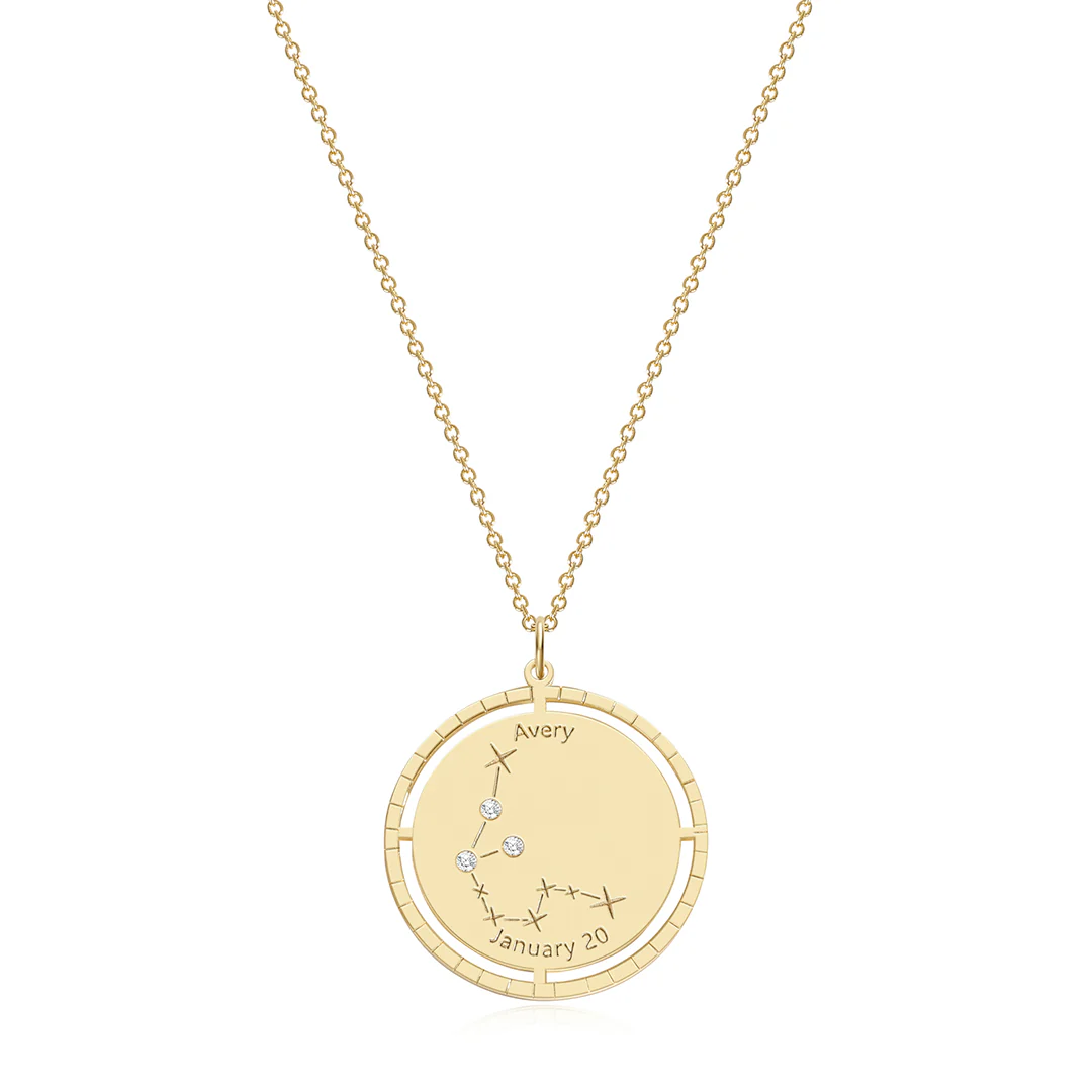 Personalized Constellation Pendant Necklace - Image 10
