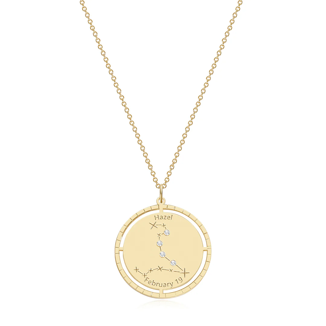 Personalized Constellation Pendant Necklace - Image 11