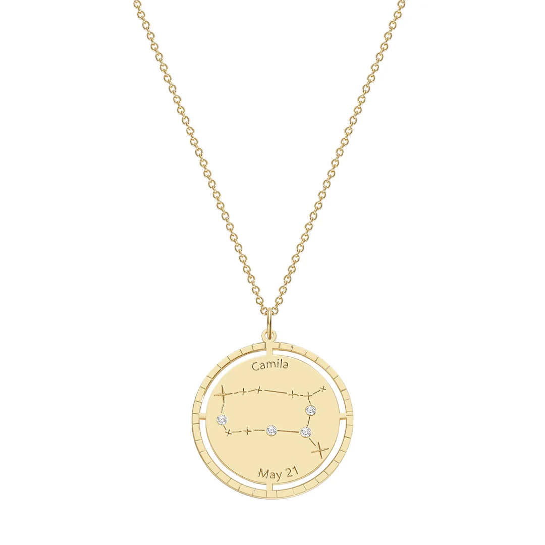Personalized Constellation Pendant Necklace - Image 14