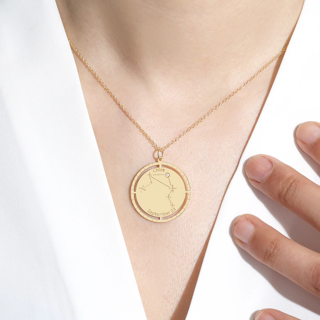 Personalized Constellation Pendant Necklace - Image 3