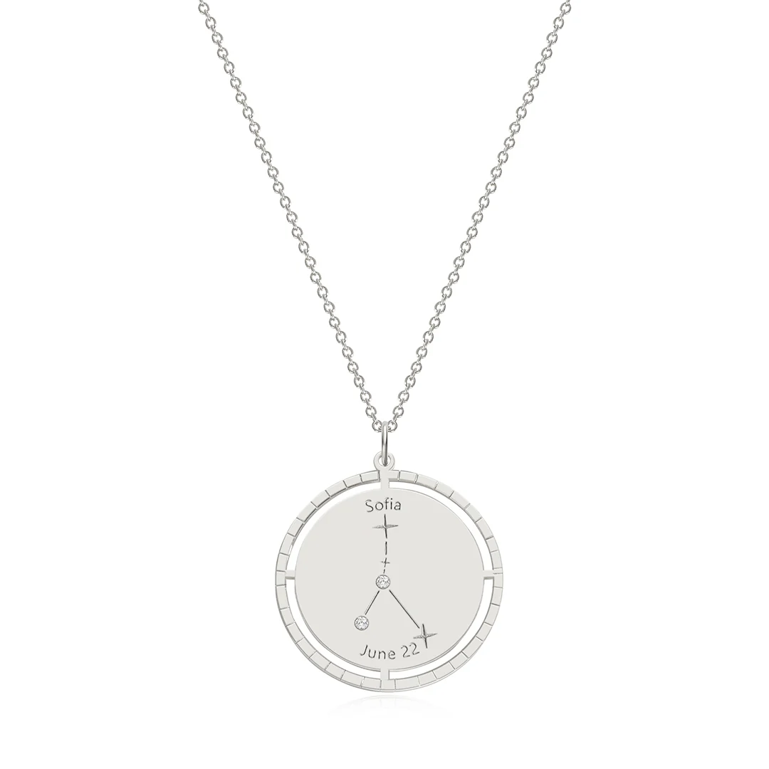 Personalized Constellation Pendant Necklace - Image 32