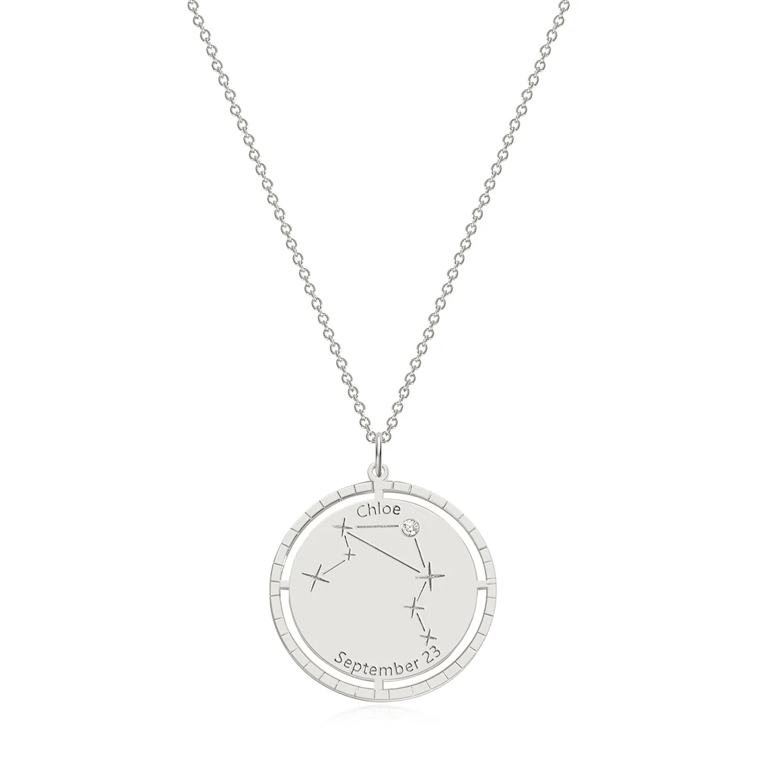 Personalized Constellation Pendant Necklace - Image 35
