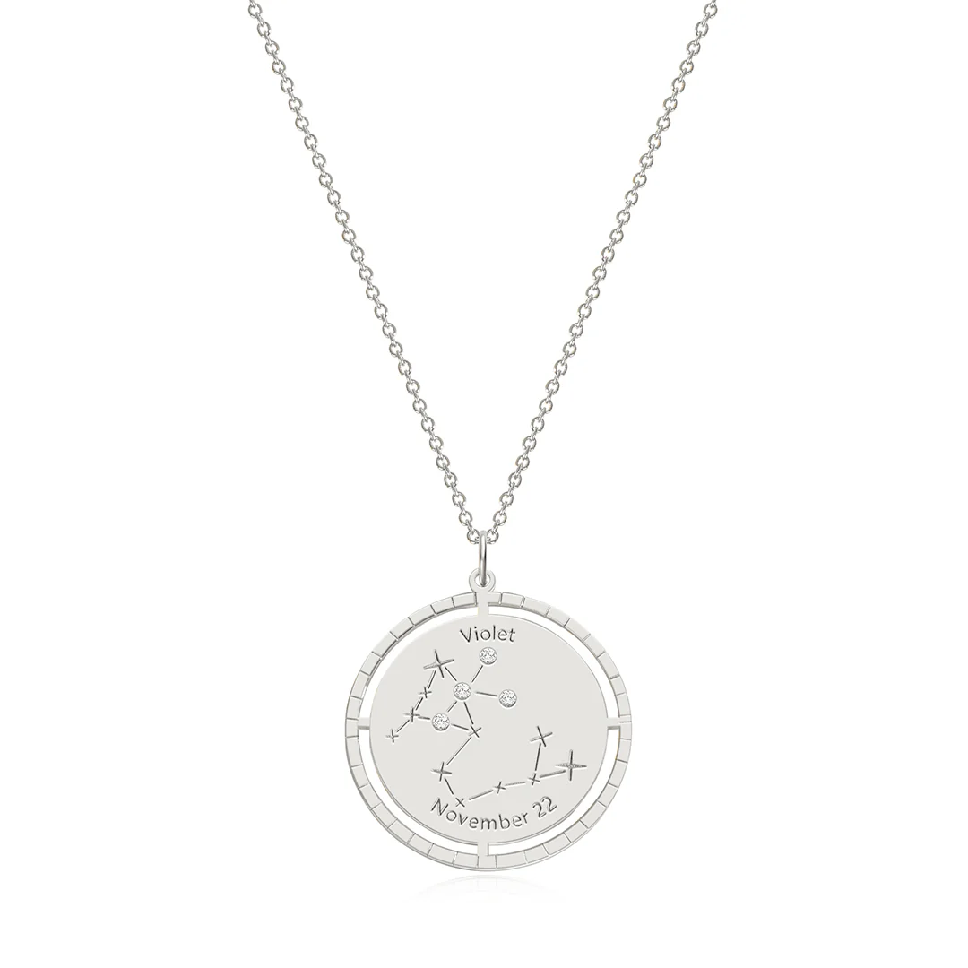 Personalized Constellation Pendant Necklace - Image 37