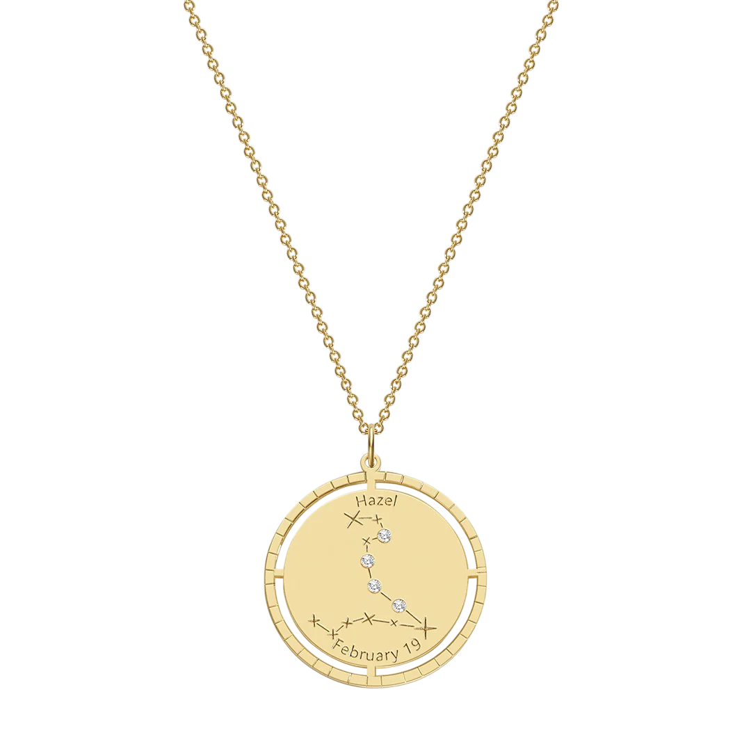 Personalized Constellation Pendant Necklace - Image 41