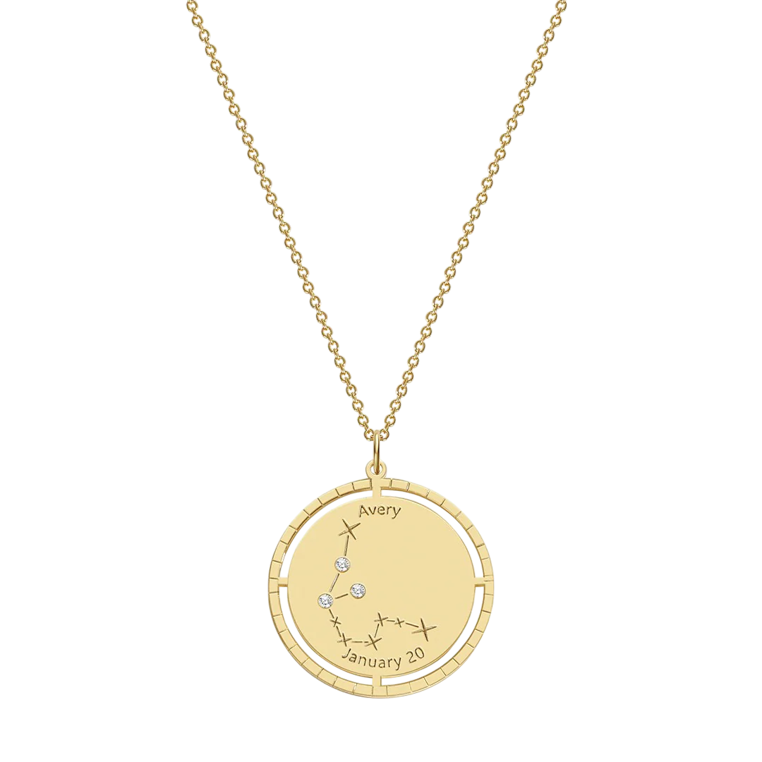 Personalized Constellation Pendant Necklace - Image 42