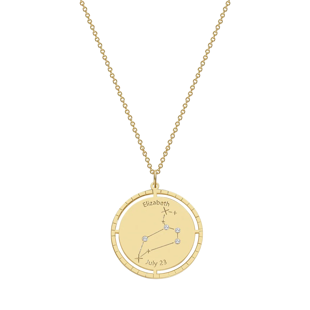 Personalized Constellation Pendant Necklace - Image 43