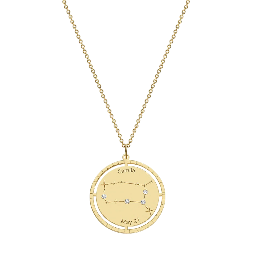 Personalized Constellation Pendant Necklace - Image 48