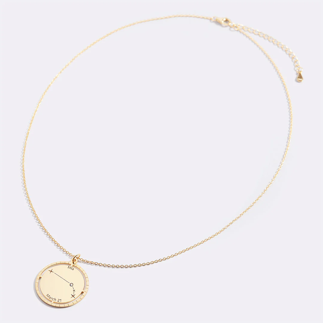 Personalized Constellation Pendant Necklace - Image 54