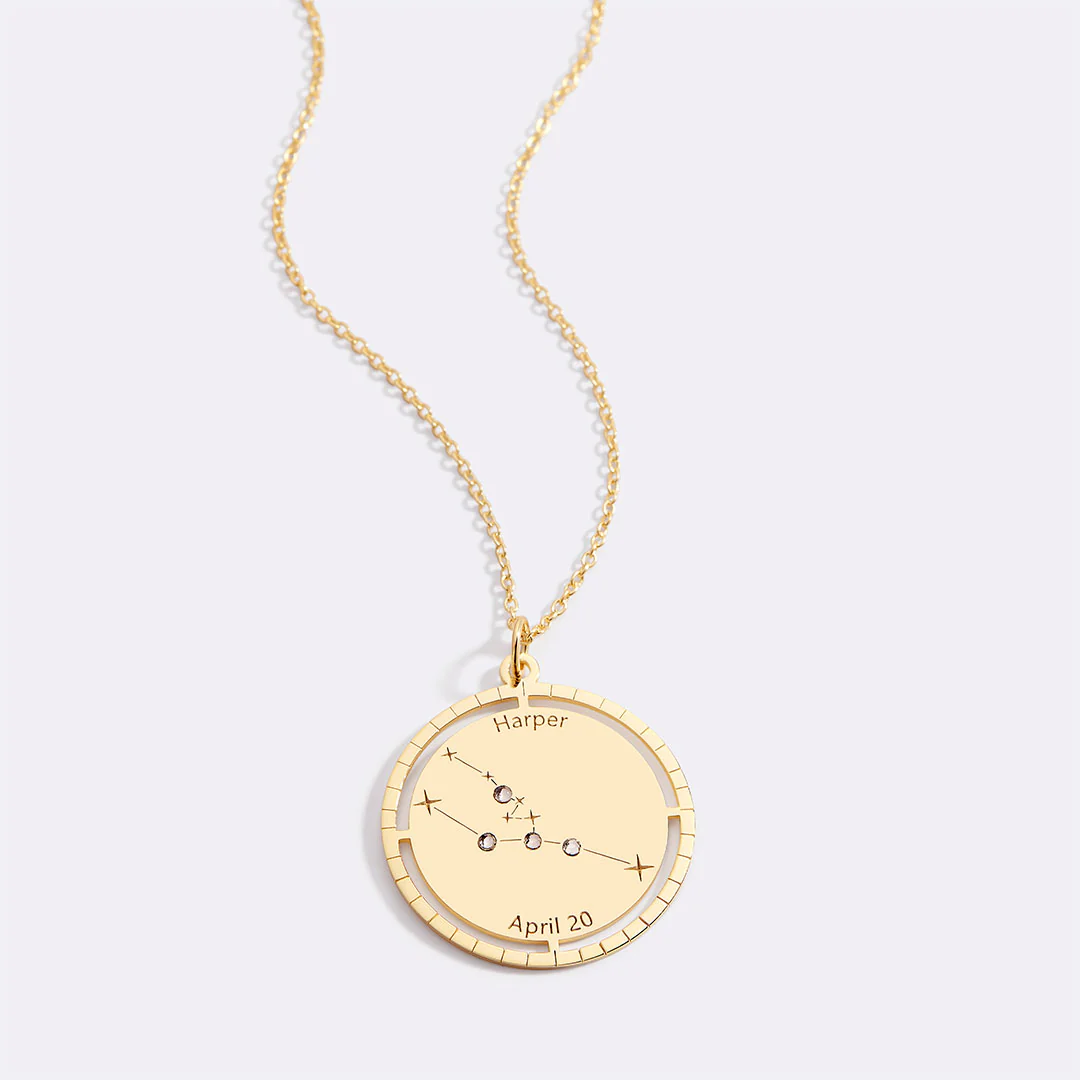 Personalized Constellation Pendant Necklace - Image 56