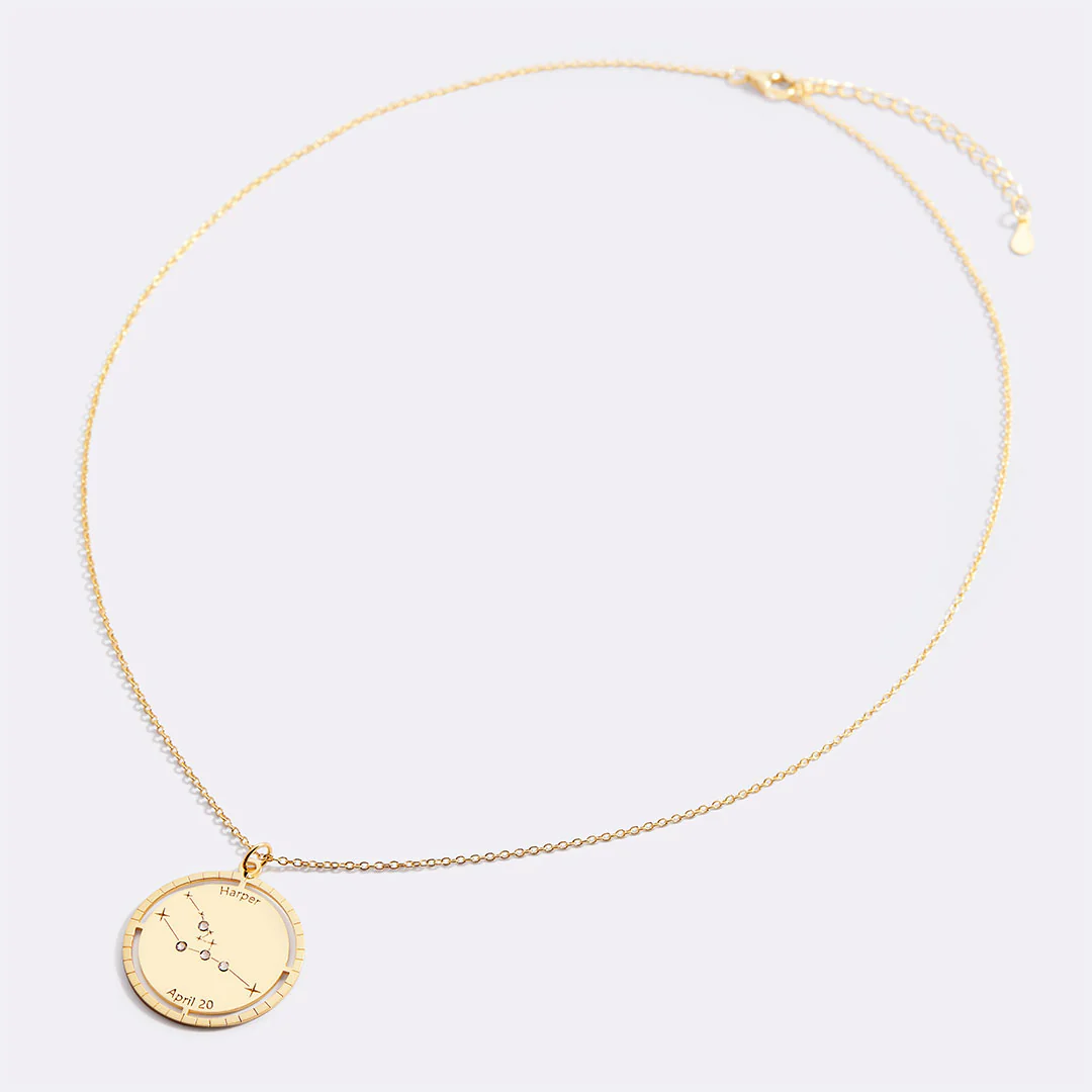 Personalized Constellation Pendant Necklace - Image 57