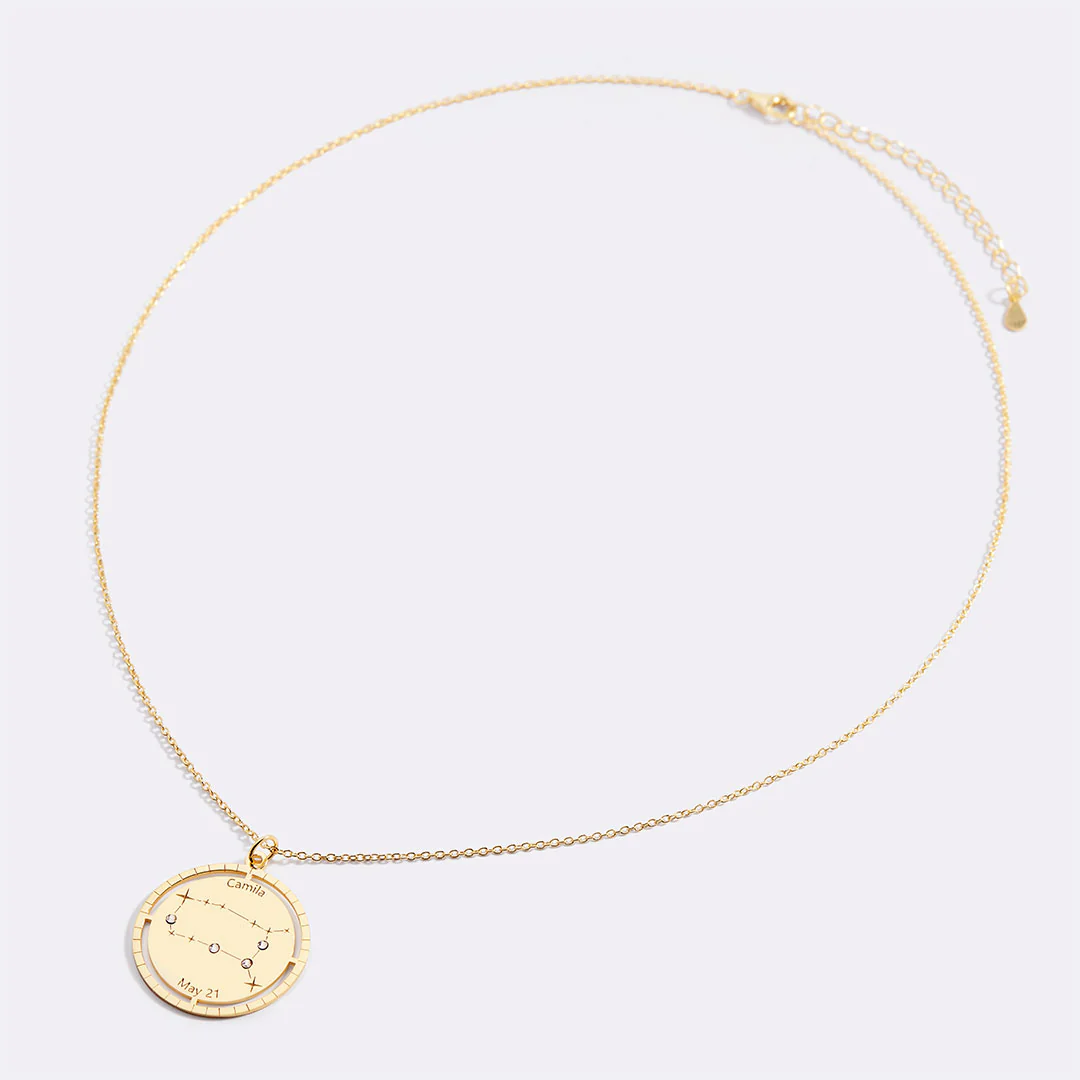 Personalized Constellation Pendant Necklace - Image 59
