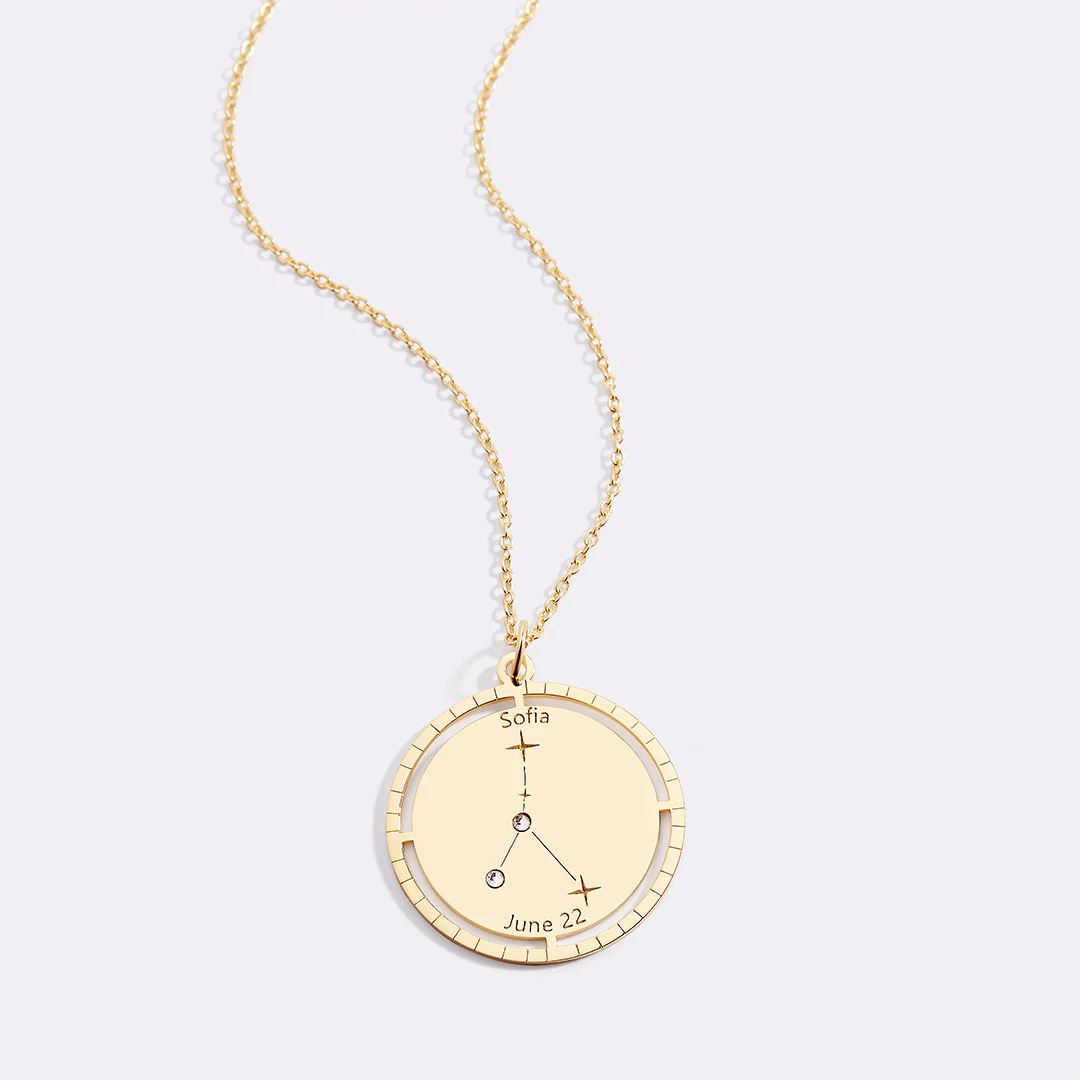 Personalized Constellation Pendant Necklace - Image 60