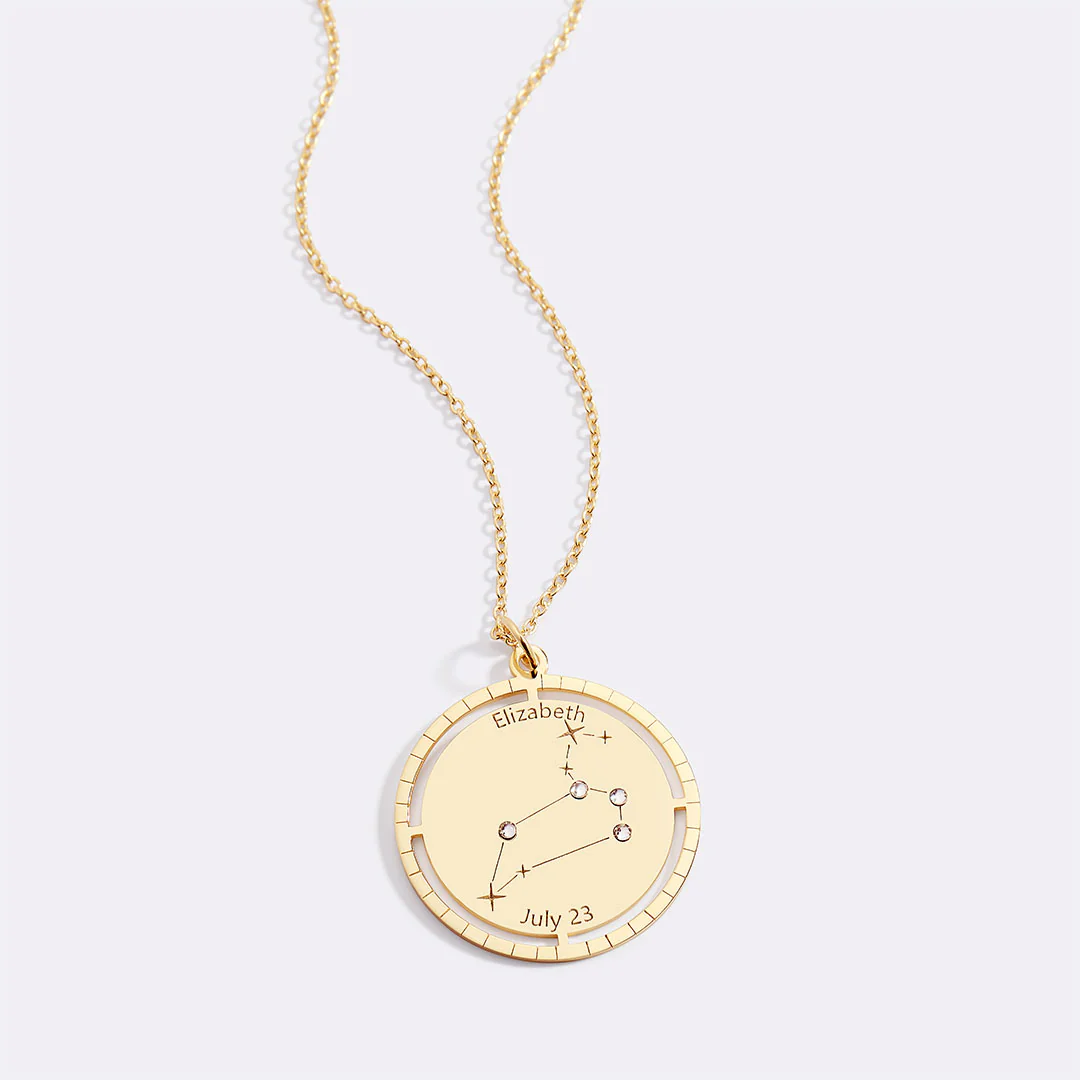 Personalized Constellation Pendant Necklace - Image 62