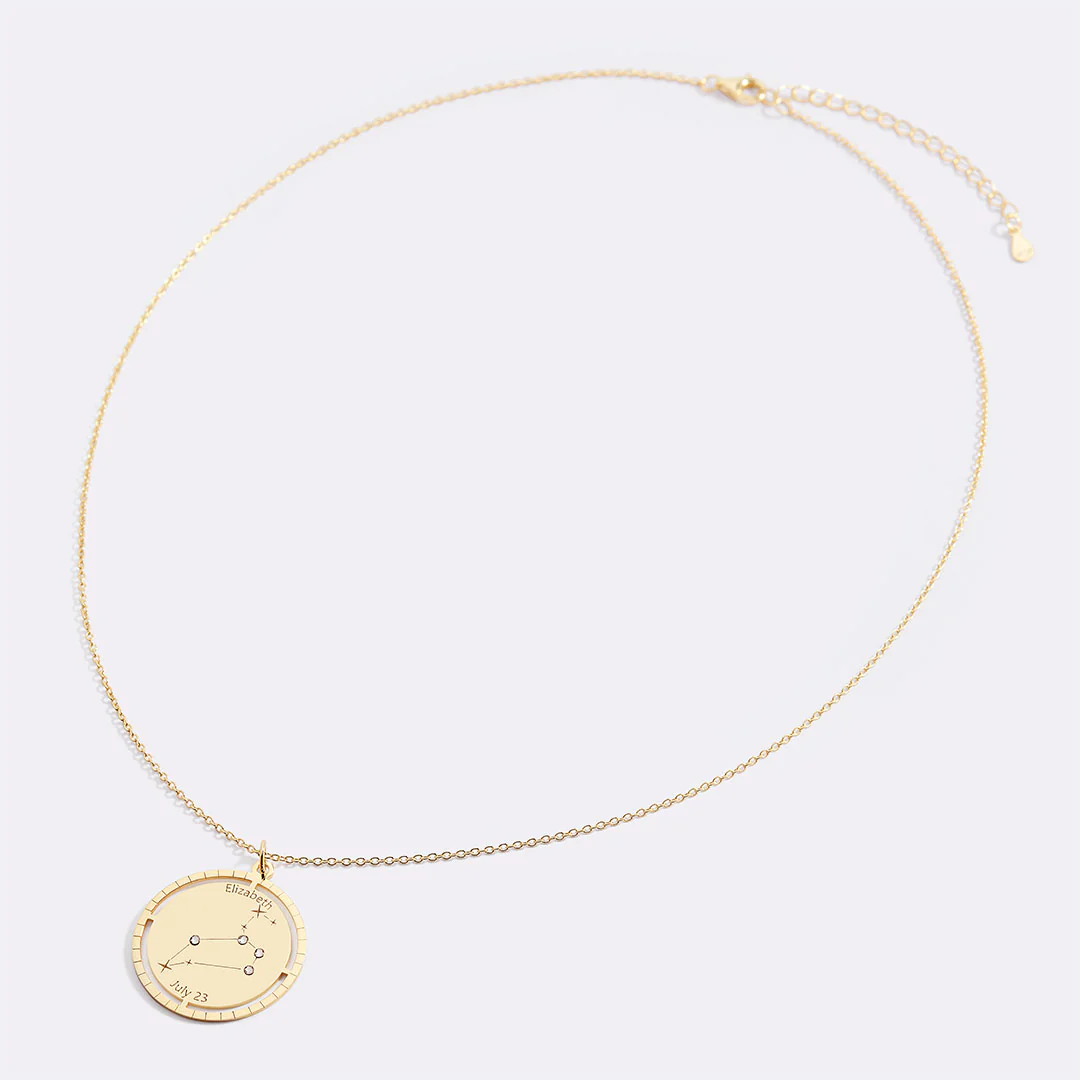 Personalized Constellation Pendant Necklace - Image 63