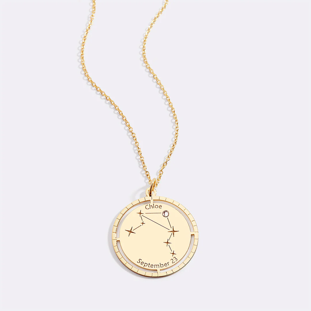 Personalized Constellation Pendant Necklace - Image 66