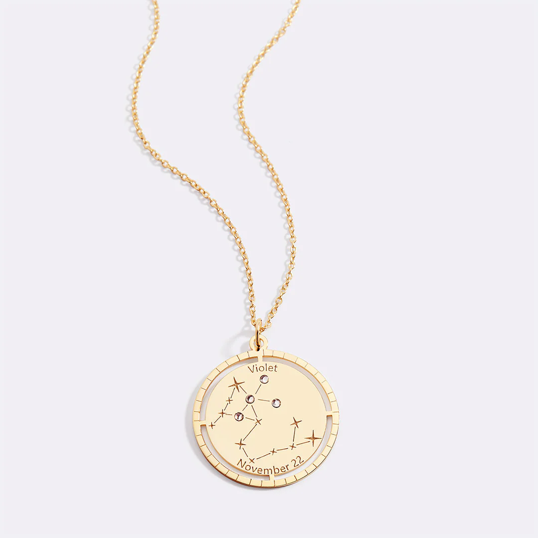 Personalized Constellation Pendant Necklace - Image 69