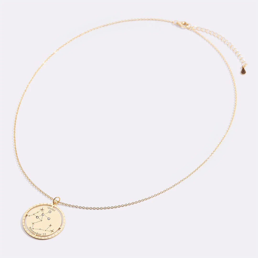 Personalized Constellation Pendant Necklace - Image 70