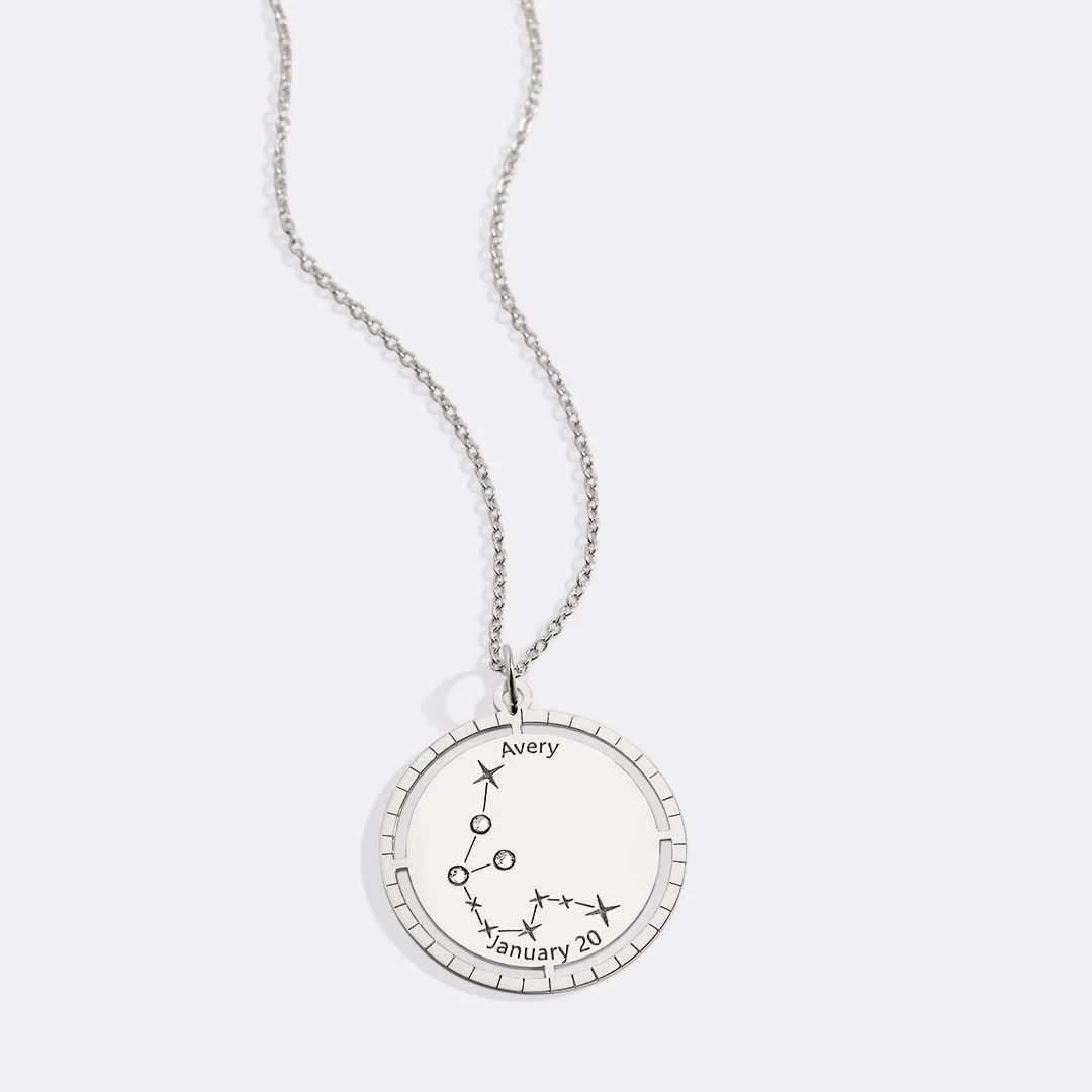 Personalized Constellation Pendant Necklace - Image 74