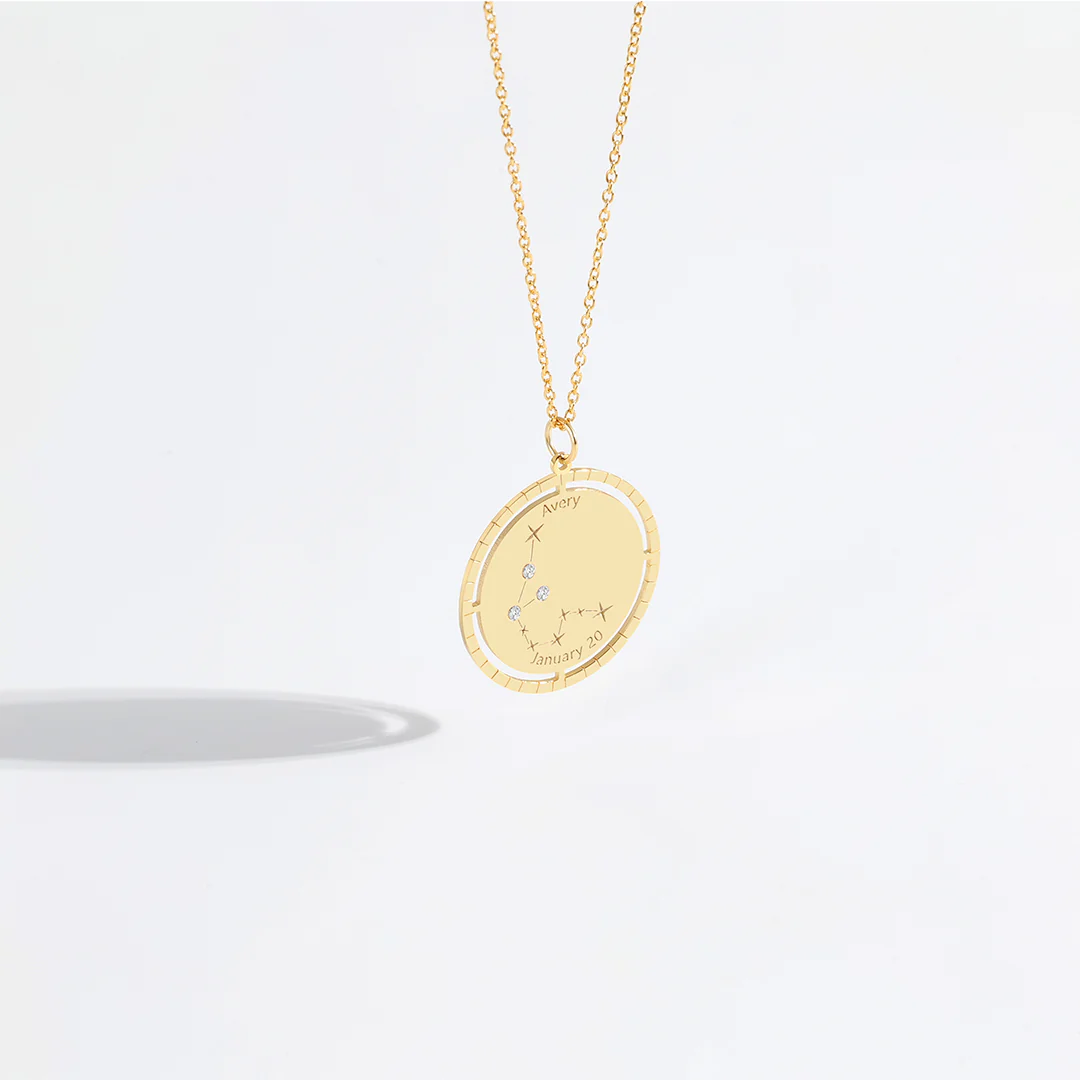 Personalized Constellation Pendant Necklace - Image 8