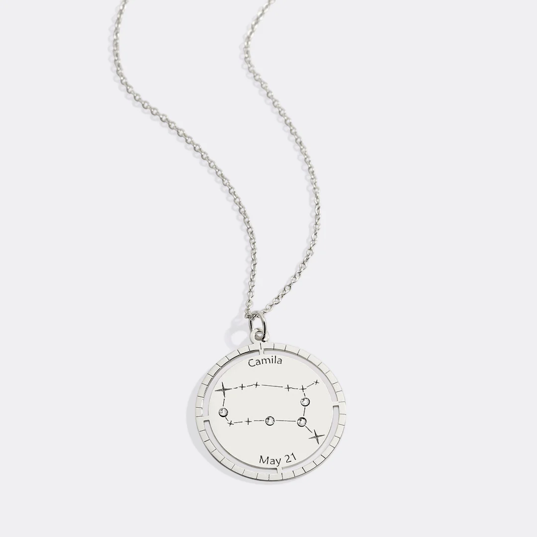 Personalized Constellation Pendant Necklace - Image 82