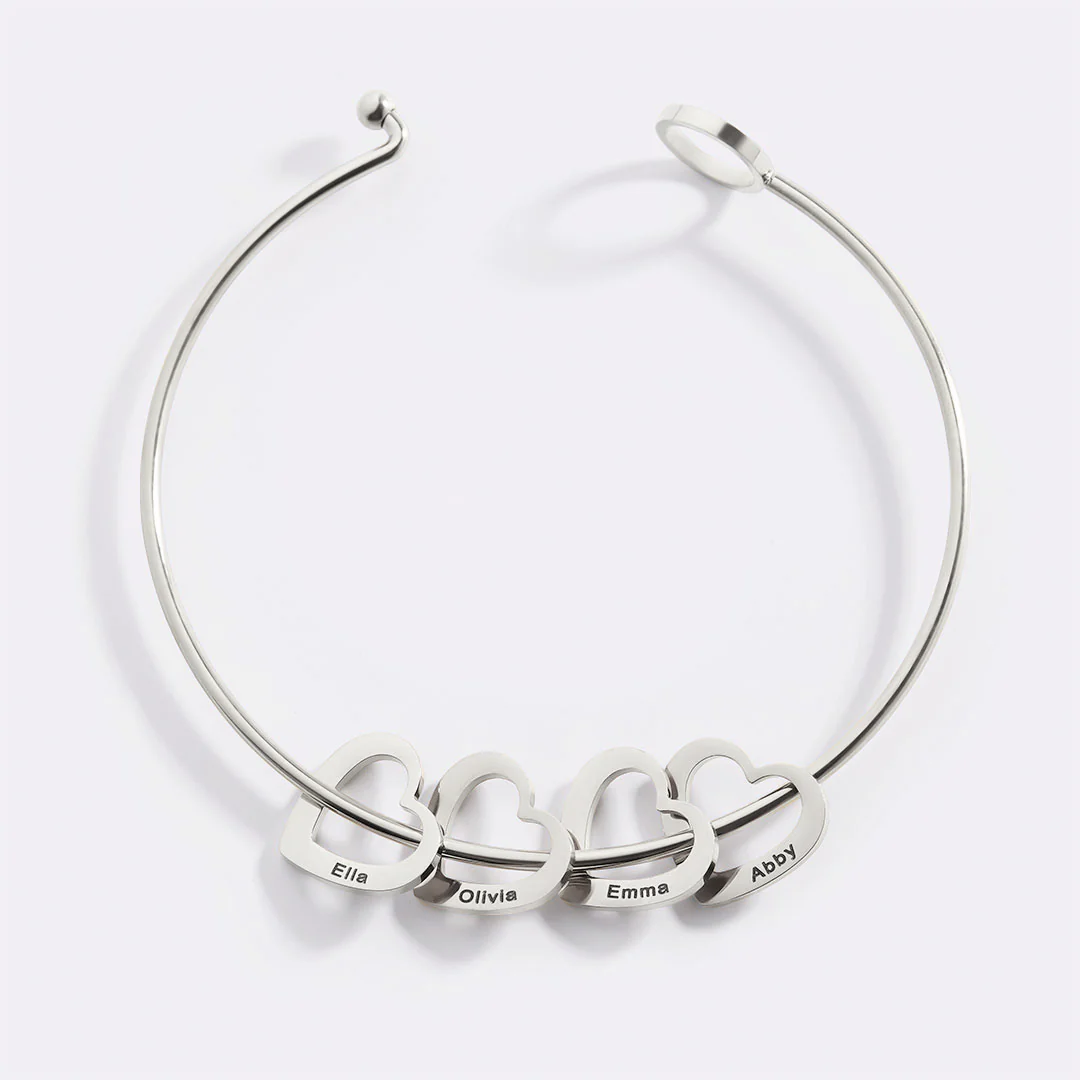 Personalized Hearts Love Bracelet - Image 9