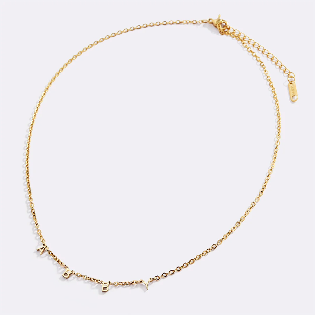 Personalized Minimalist Letter Necklace - Image 24