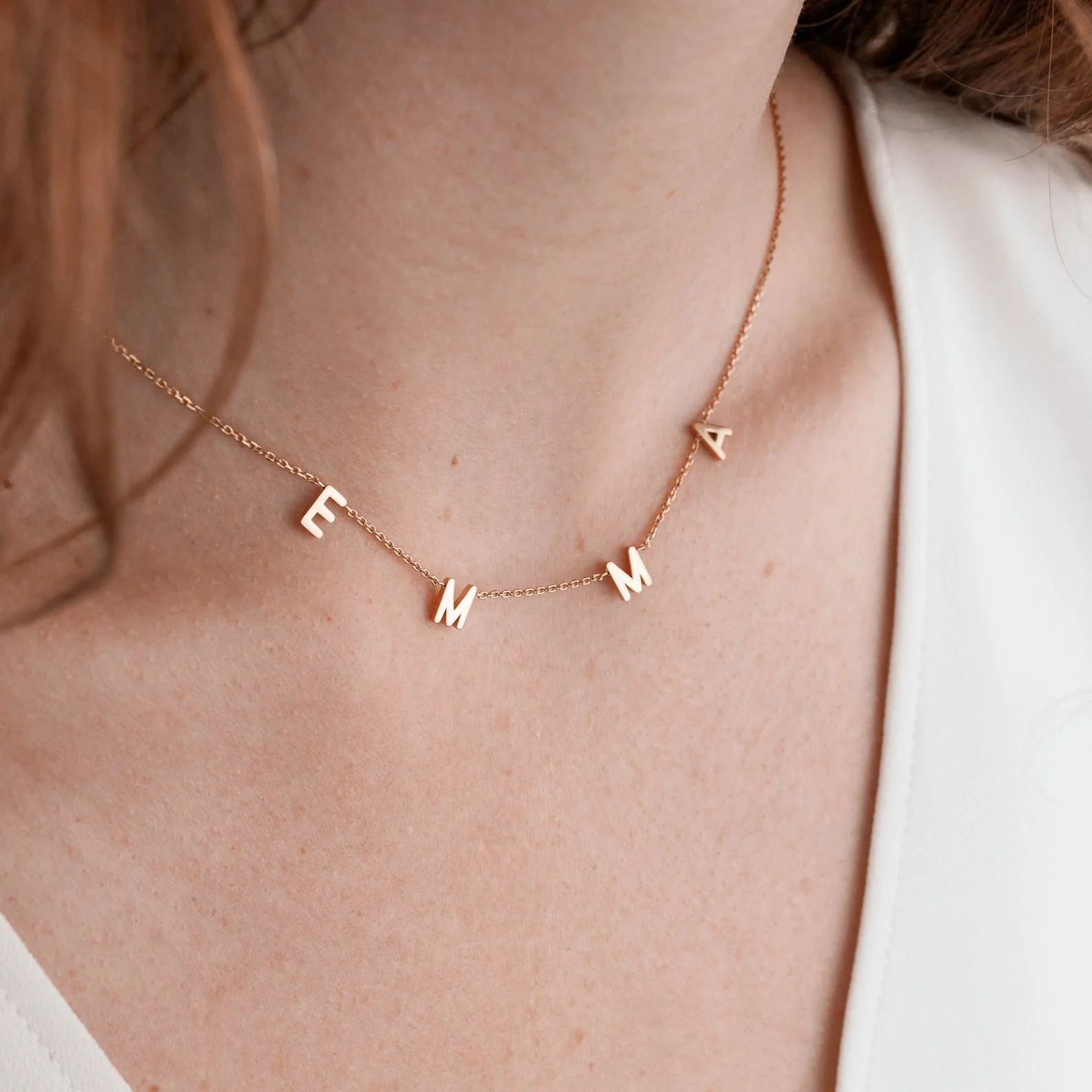 Personalized Minimalist Letter Necklace - Image 5