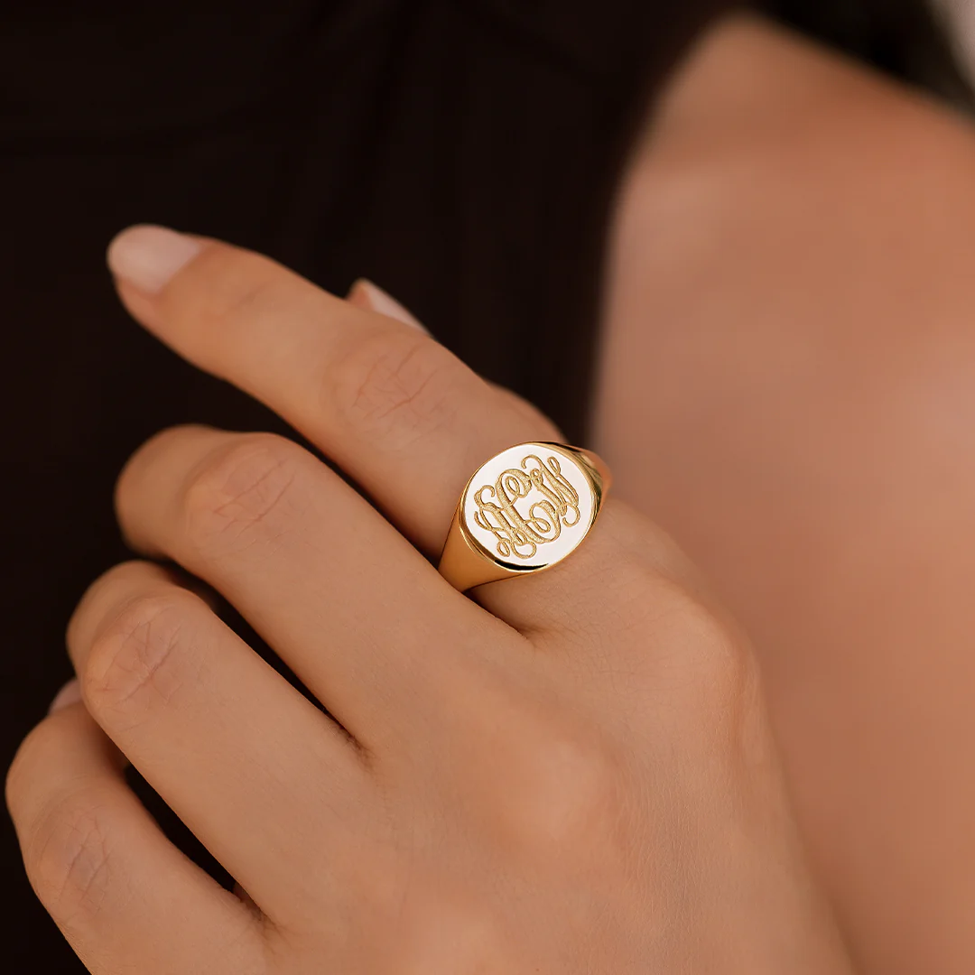 Monogram Signet Ring - Image 10