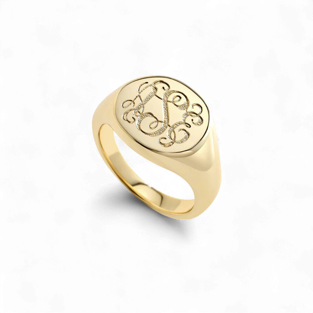 Monogram Signet Ring - Image 3