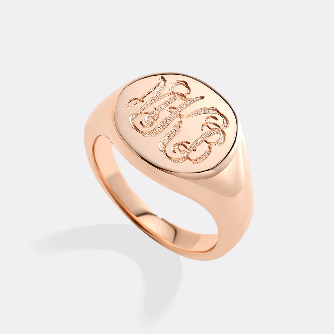 Monogram Signet Ring - Image 8