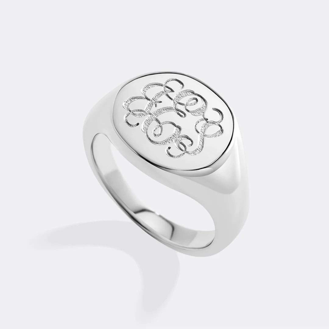 Monogram Signet Ring - Image 9