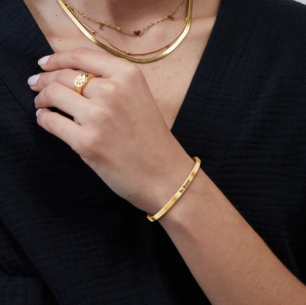 Personalized Thin Cuff Bracelet - Image 26