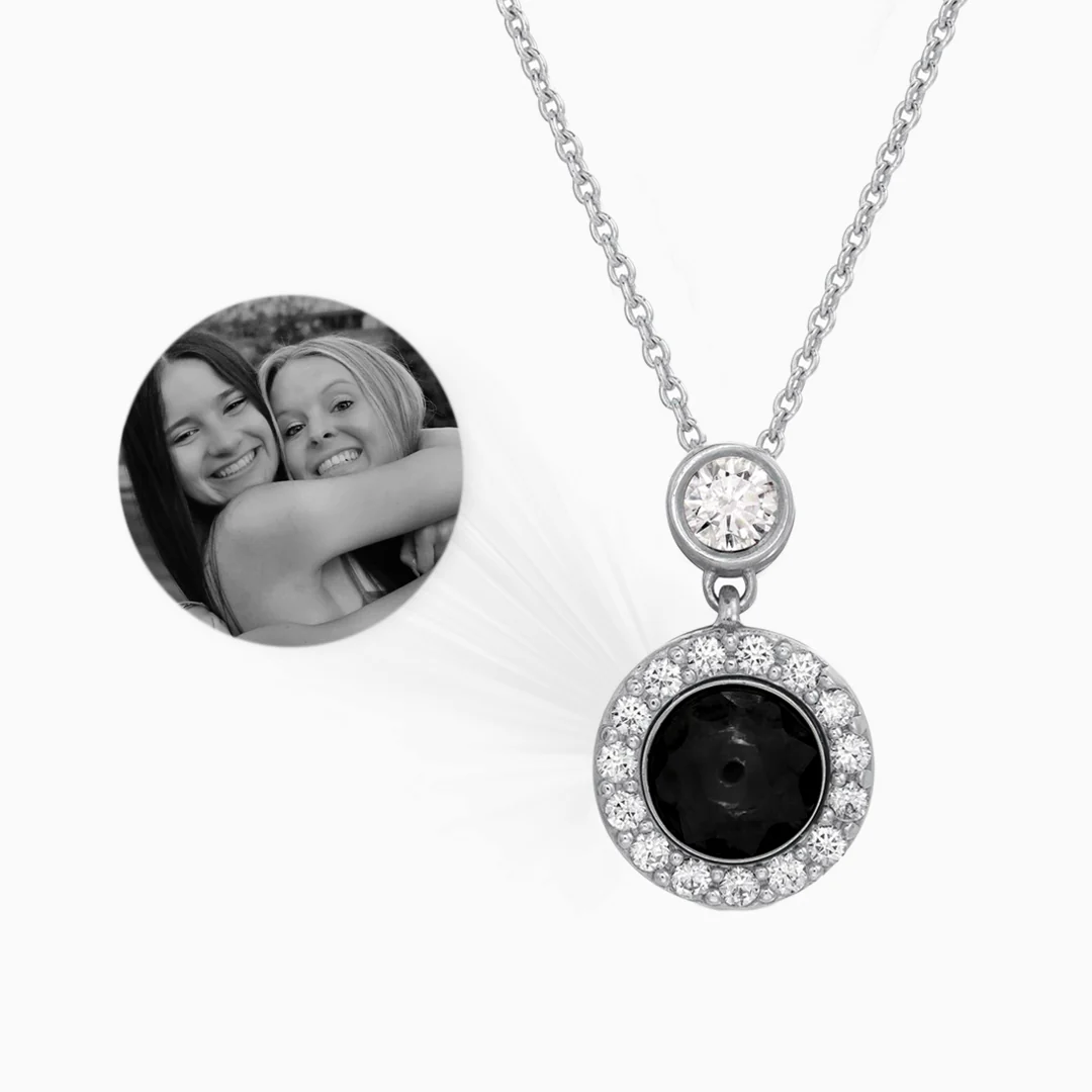Petite Halo Photo Necklace - Image 9