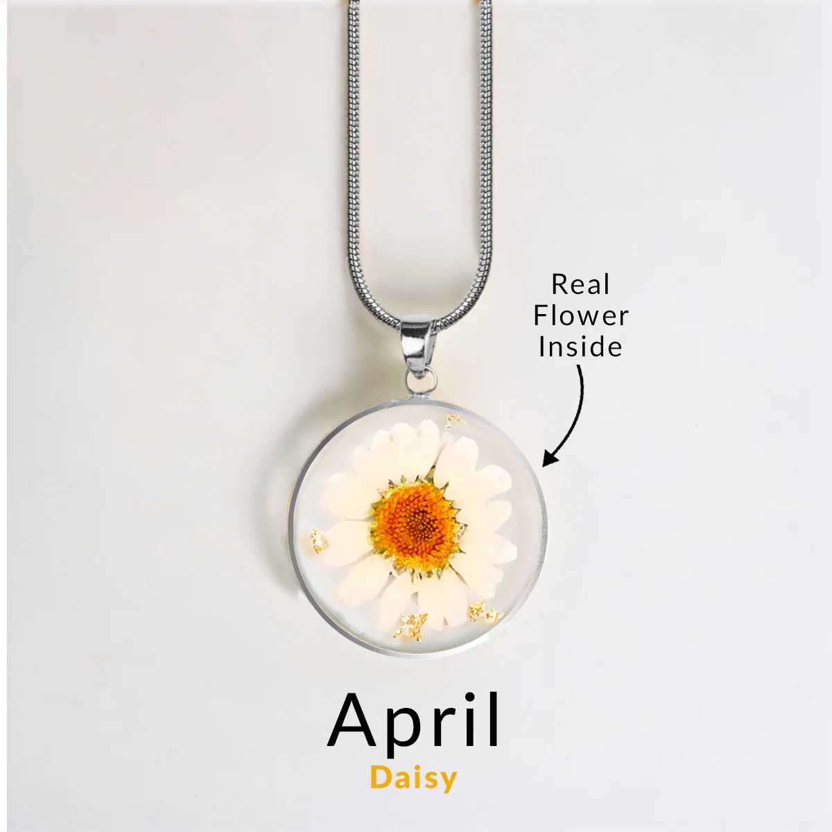 Pressed Birth Flower Necklace - Image 104
