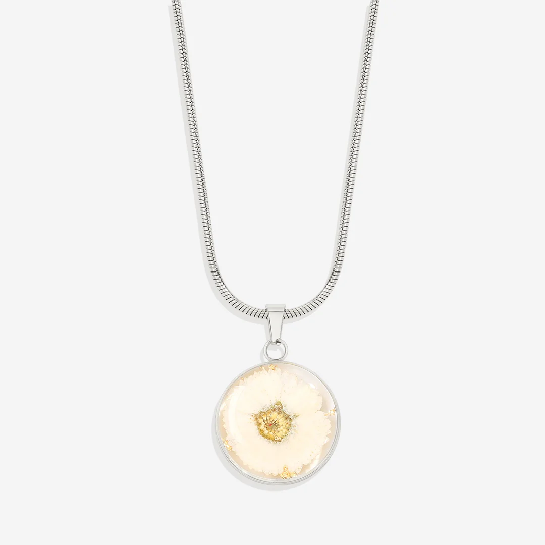 Pressed Birth Flower Necklace - Image 126
