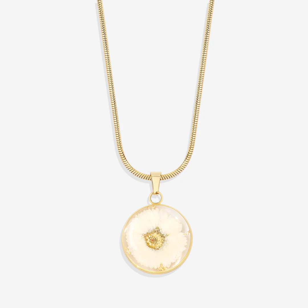 Pressed Birth Flower Necklace - Image 127