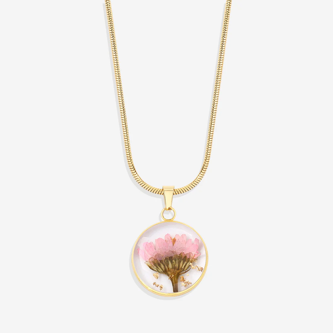 Pressed Birth Flower Necklace - Image 137
