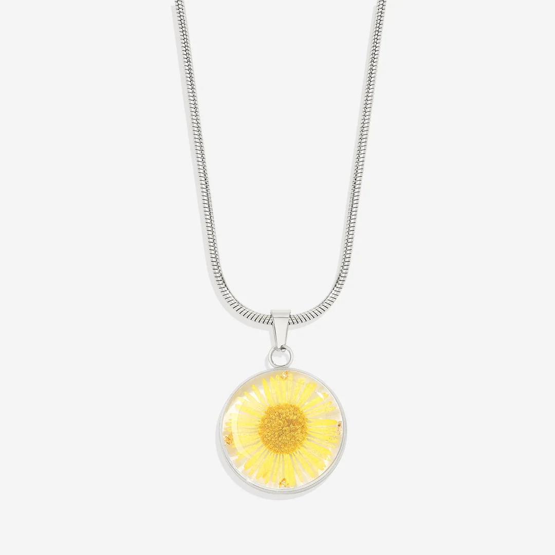 Pressed Birth Flower Necklace - Image 138