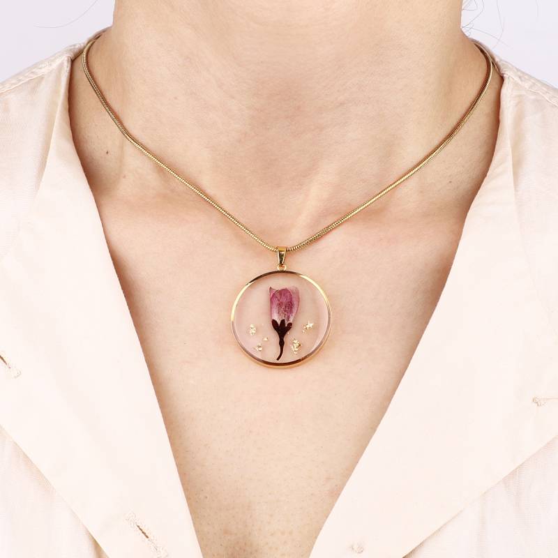 Pressed Birth Flower Necklace - Image 15